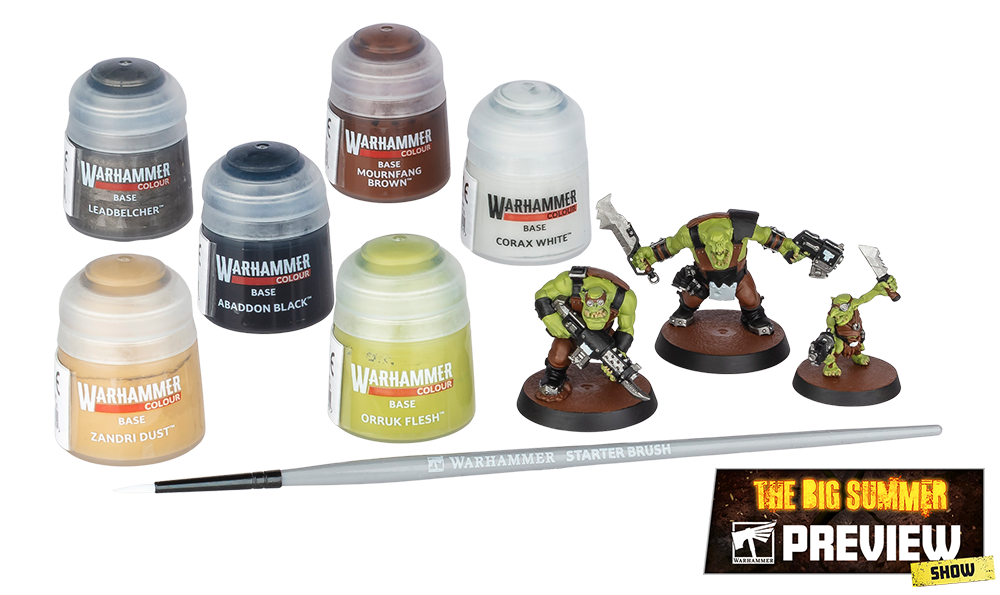 Conjunto de Tintas e Ferramentas com tintas Warhammer Colour