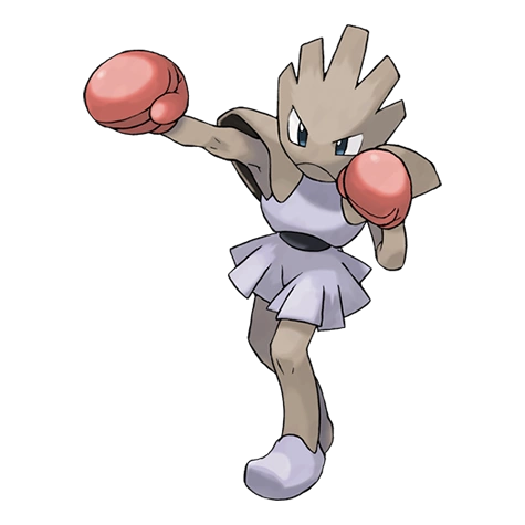 Hitmonchan em pose de combate